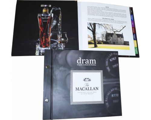 MENU BÌA CARTON - nhà hàng rượu MACALLAN